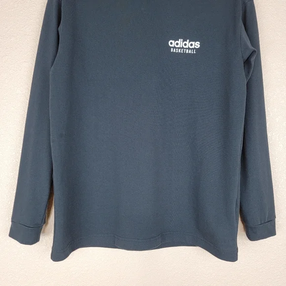 🔥SALE🔥 Adidas Basketball T-shirt Long Sleeve Black XS Women's - Picture 3 of 15